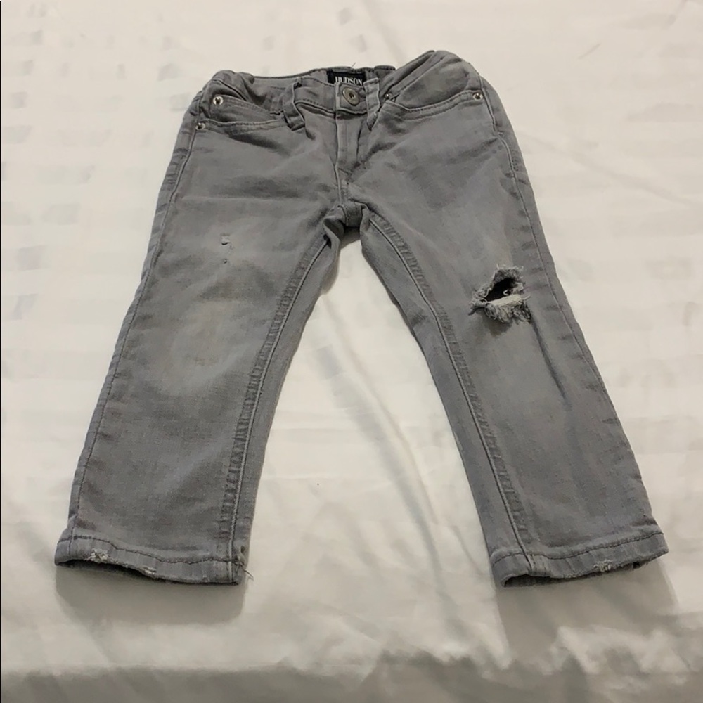 Hudson toddler boys 2t grey skinny  jeans